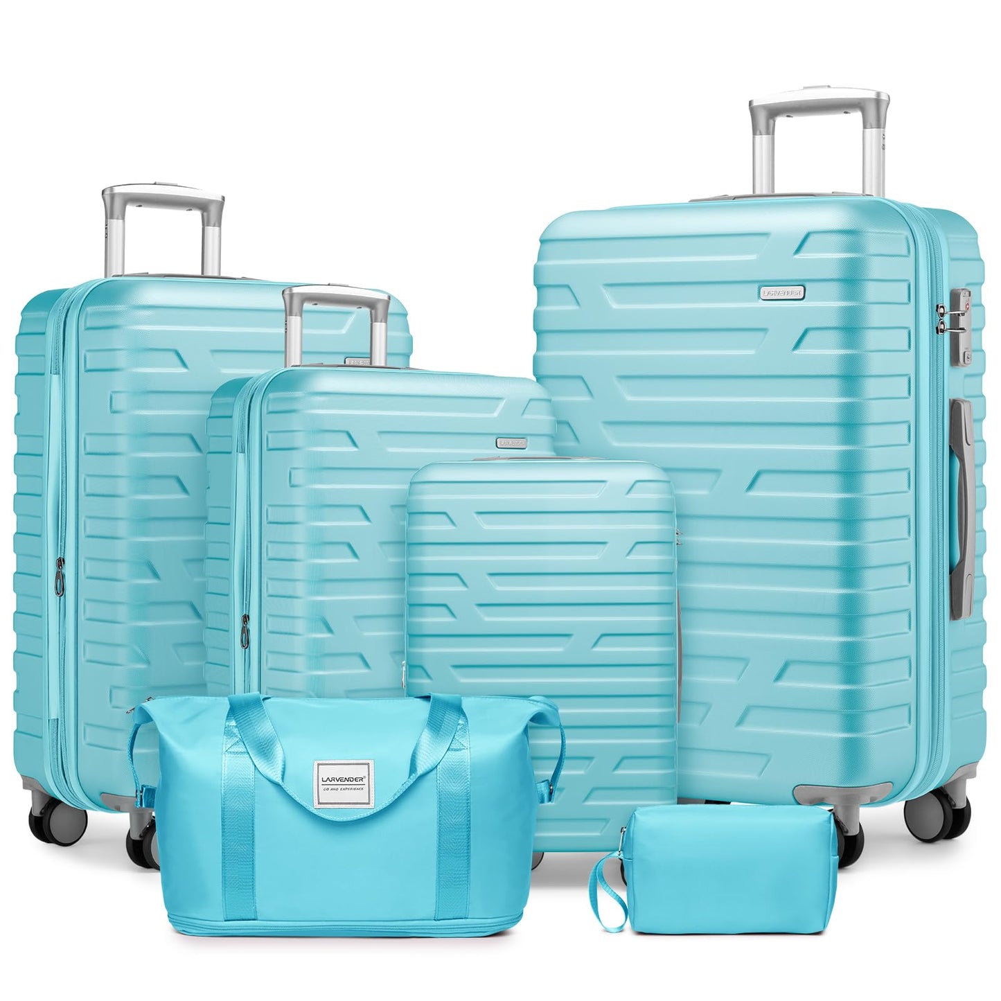 LAVENDER 6pc Hardside Spinner Luggage