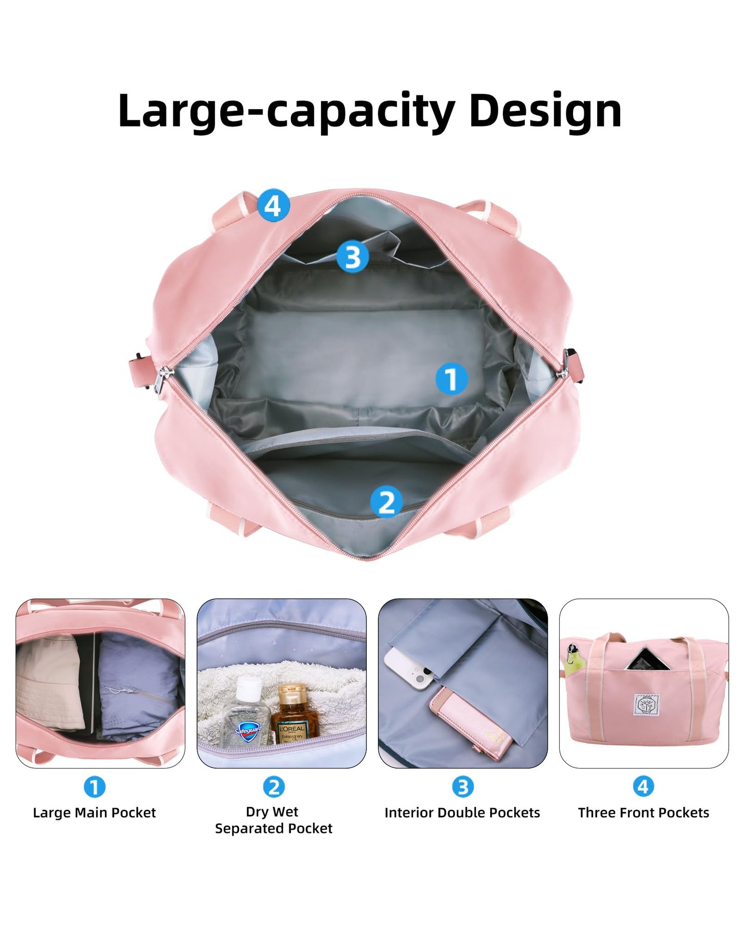 WALNEW Foldable Waterproof Travel Duffel Bag