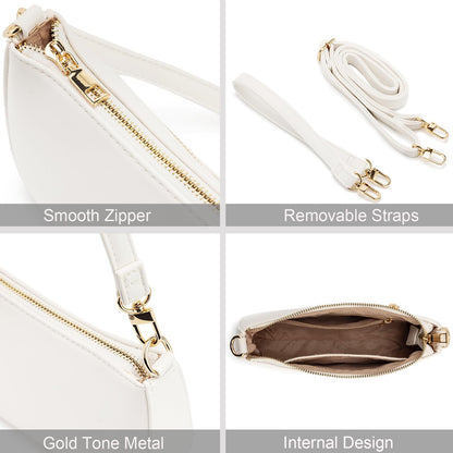 Retro Vegan Leather Shoulder Bag