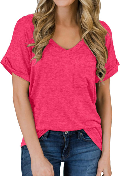 Best Casual V-neck tee for women 2025