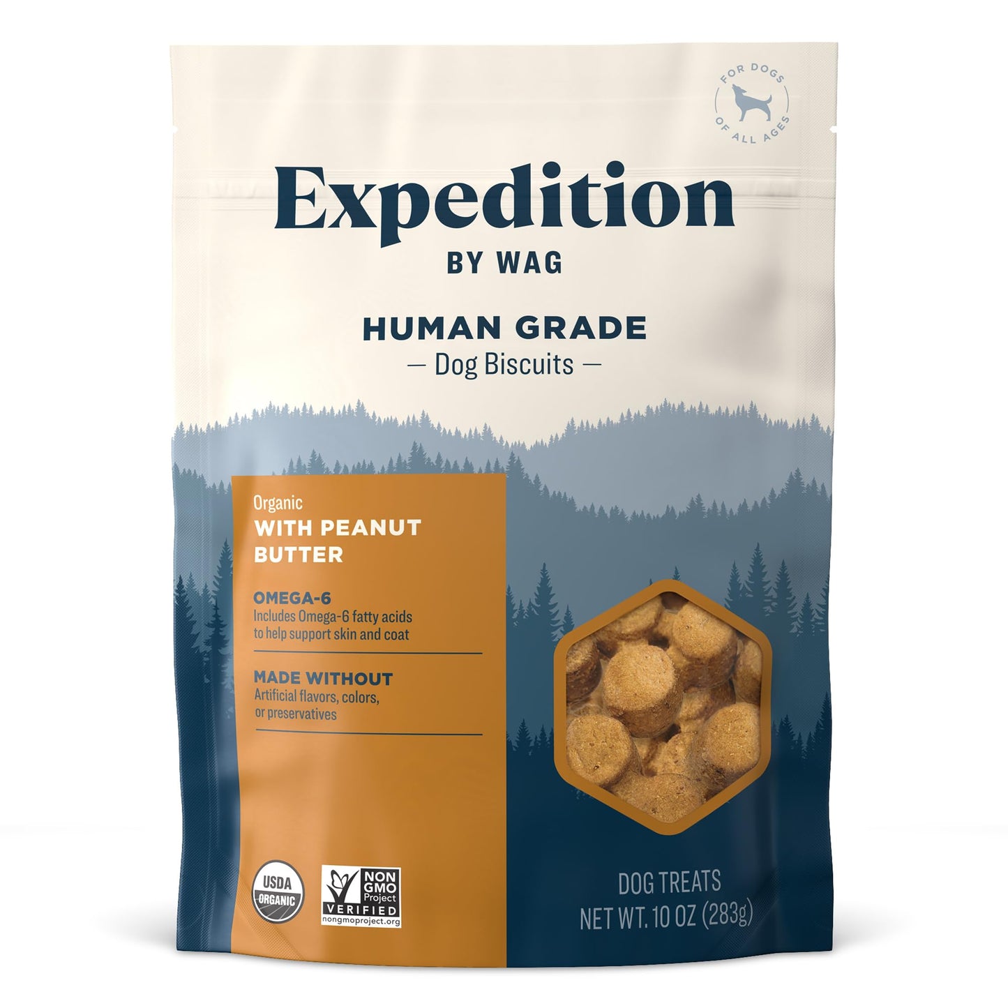 Wag Expedition Pumpkin Chia Dog Treats, Organic Biscuits