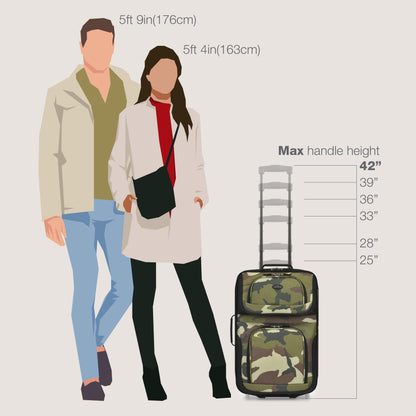 U.S. Traveler Rio Expandable Orange Carry-on