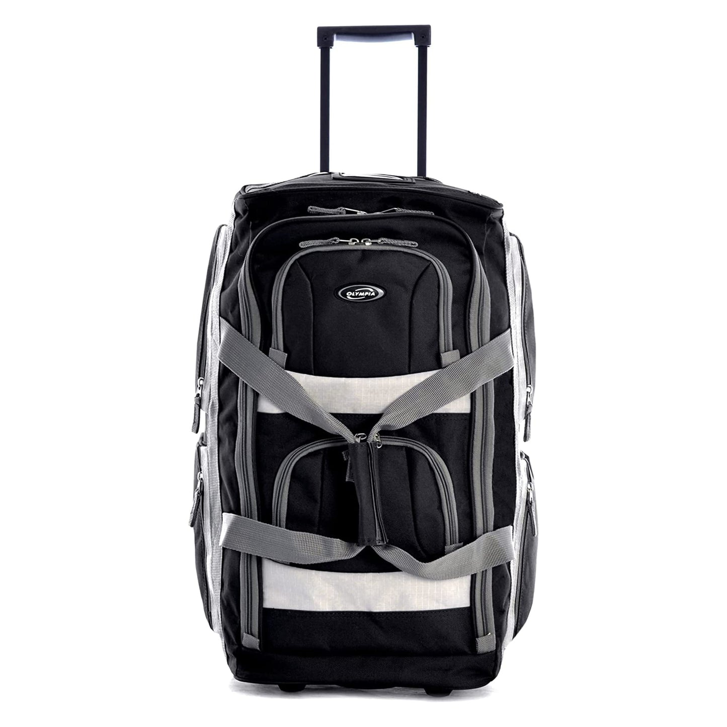 Olympia 22 Max Wheeled Duffel: 8-Pocket Water-Resist