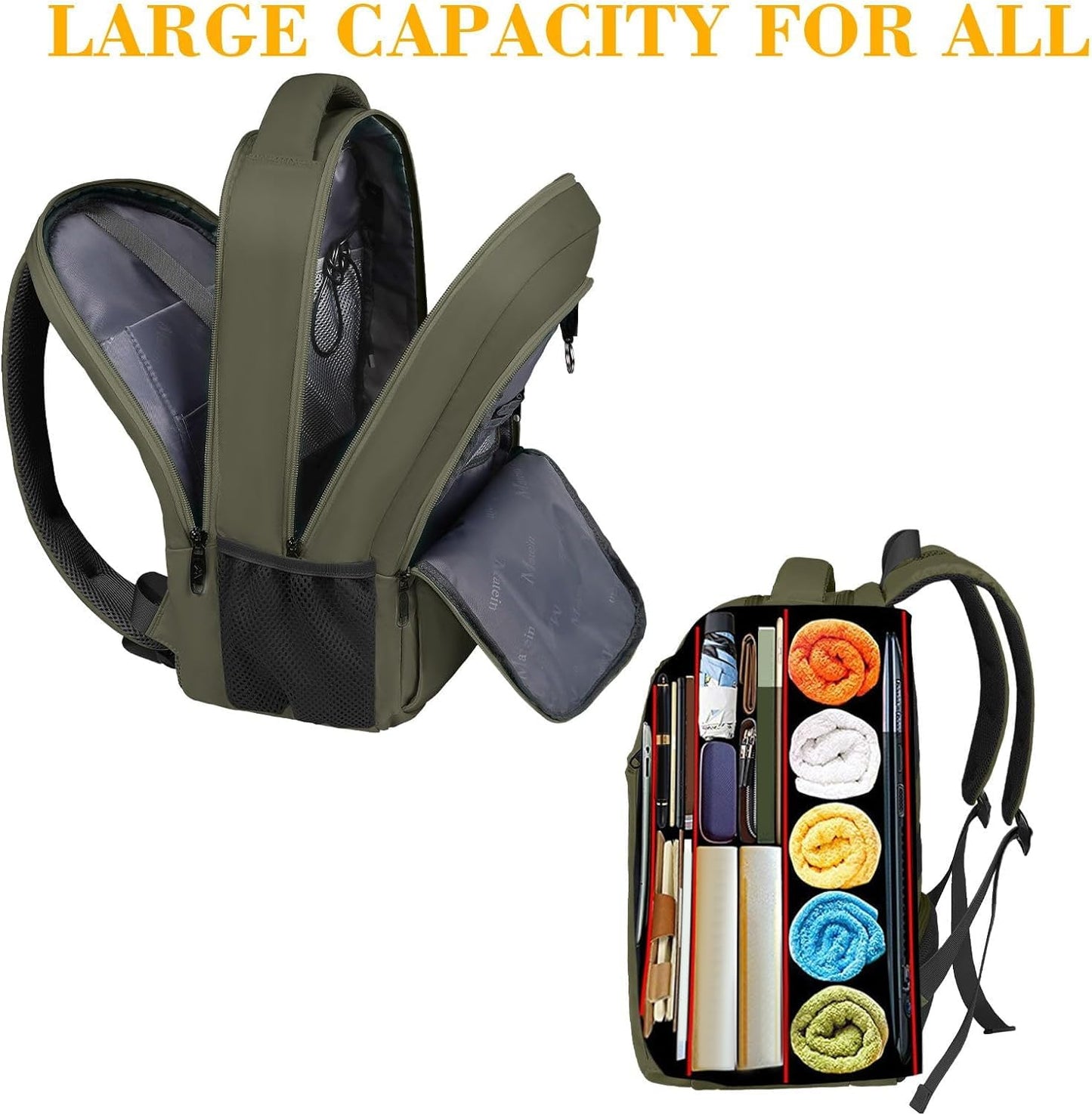 MATEIN SleekGuard Laptop Backpack with USB Port