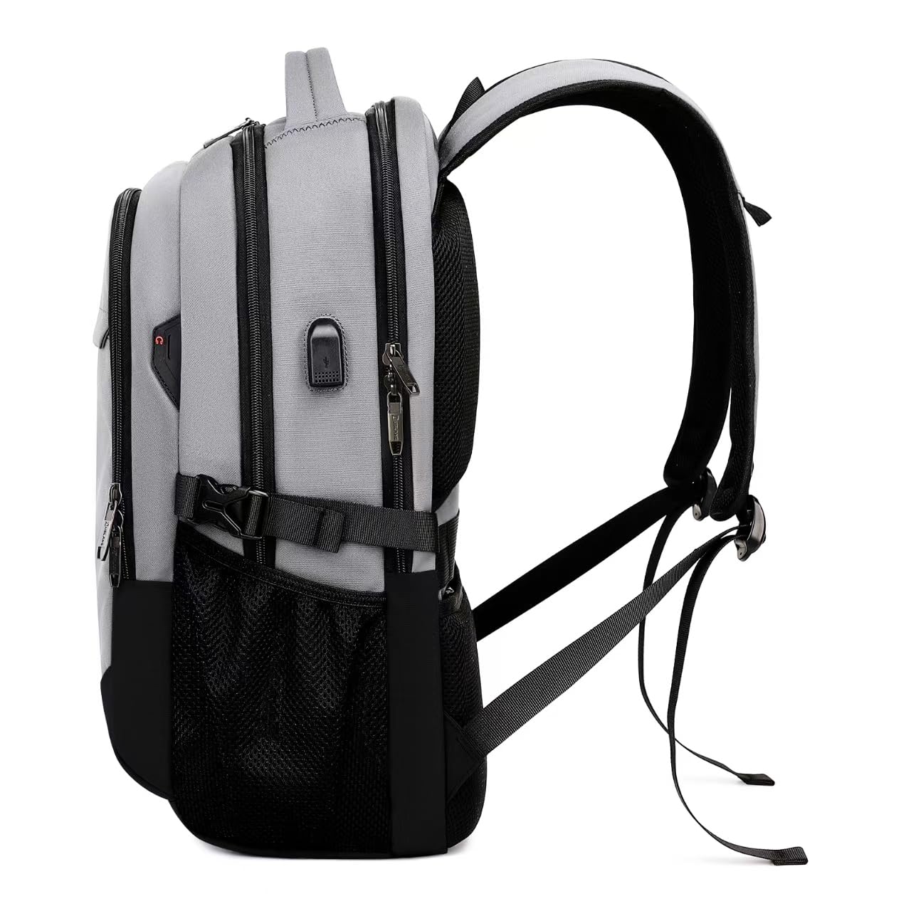 DUSLANG Travel Laptop Backpack with USB Port - Black