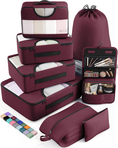 Veken Travel Cubes - 8 Piece Set