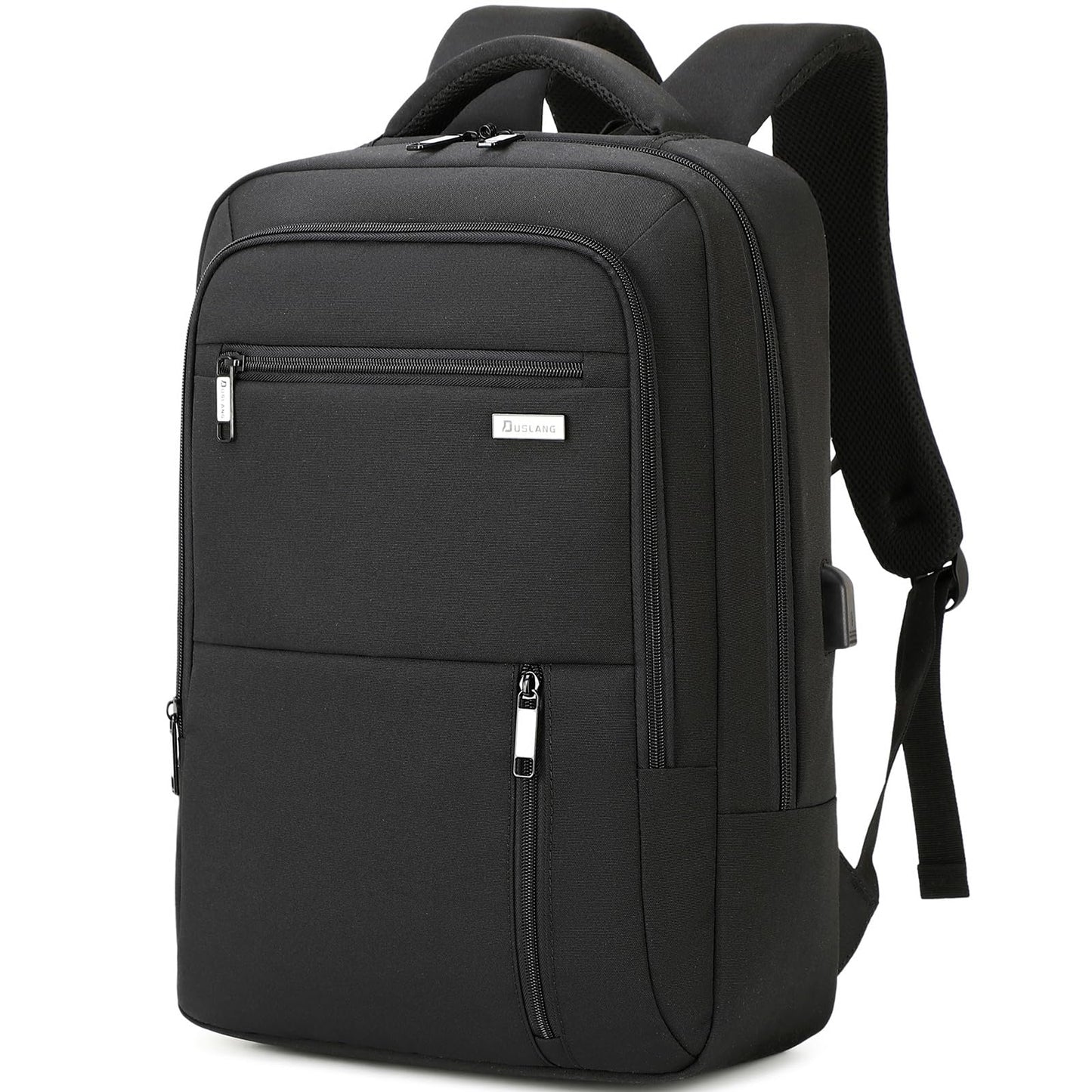 DUSLANG Travel Laptop Backpack with USB Port - Black