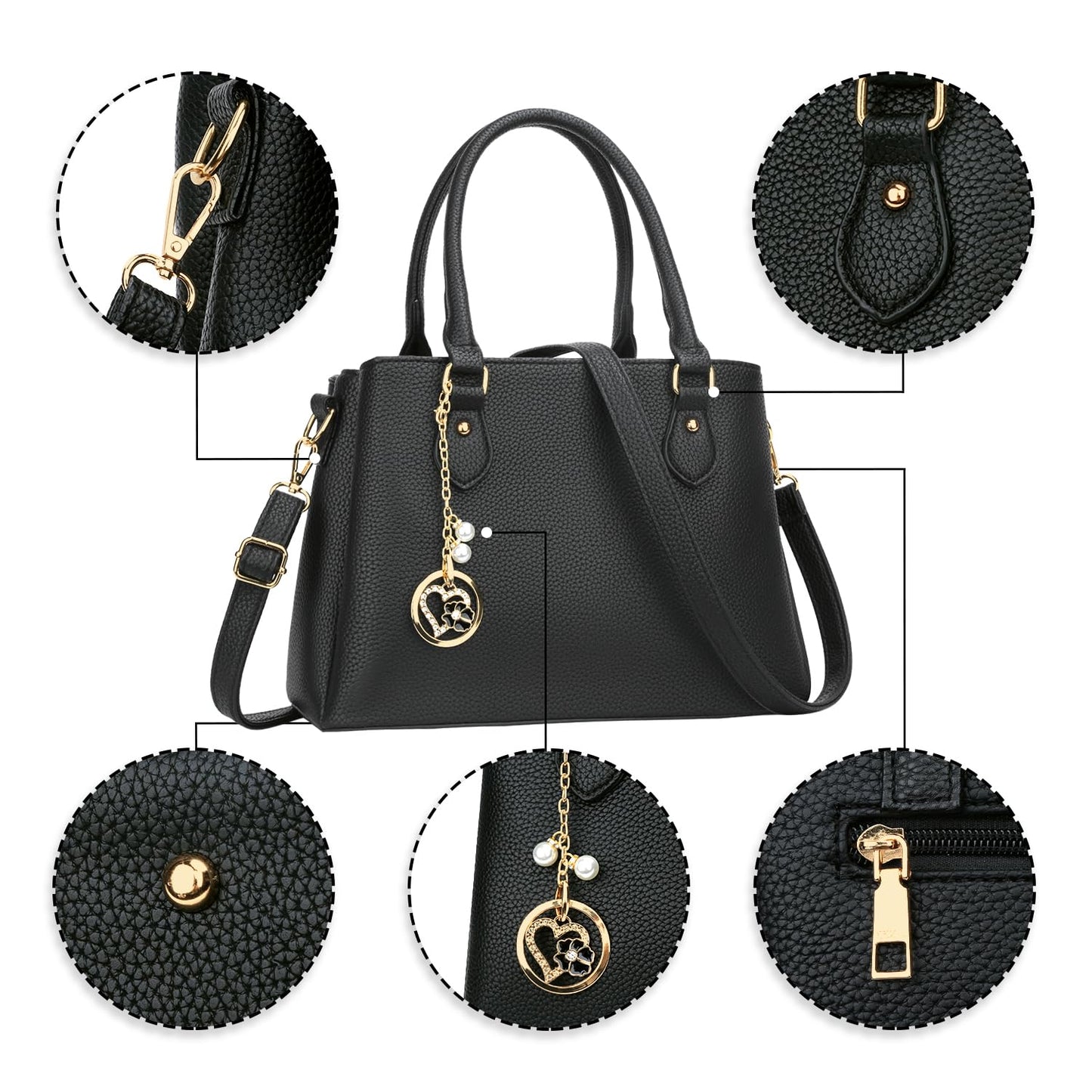 Luxe Leather Satchel & Crossbody Bags