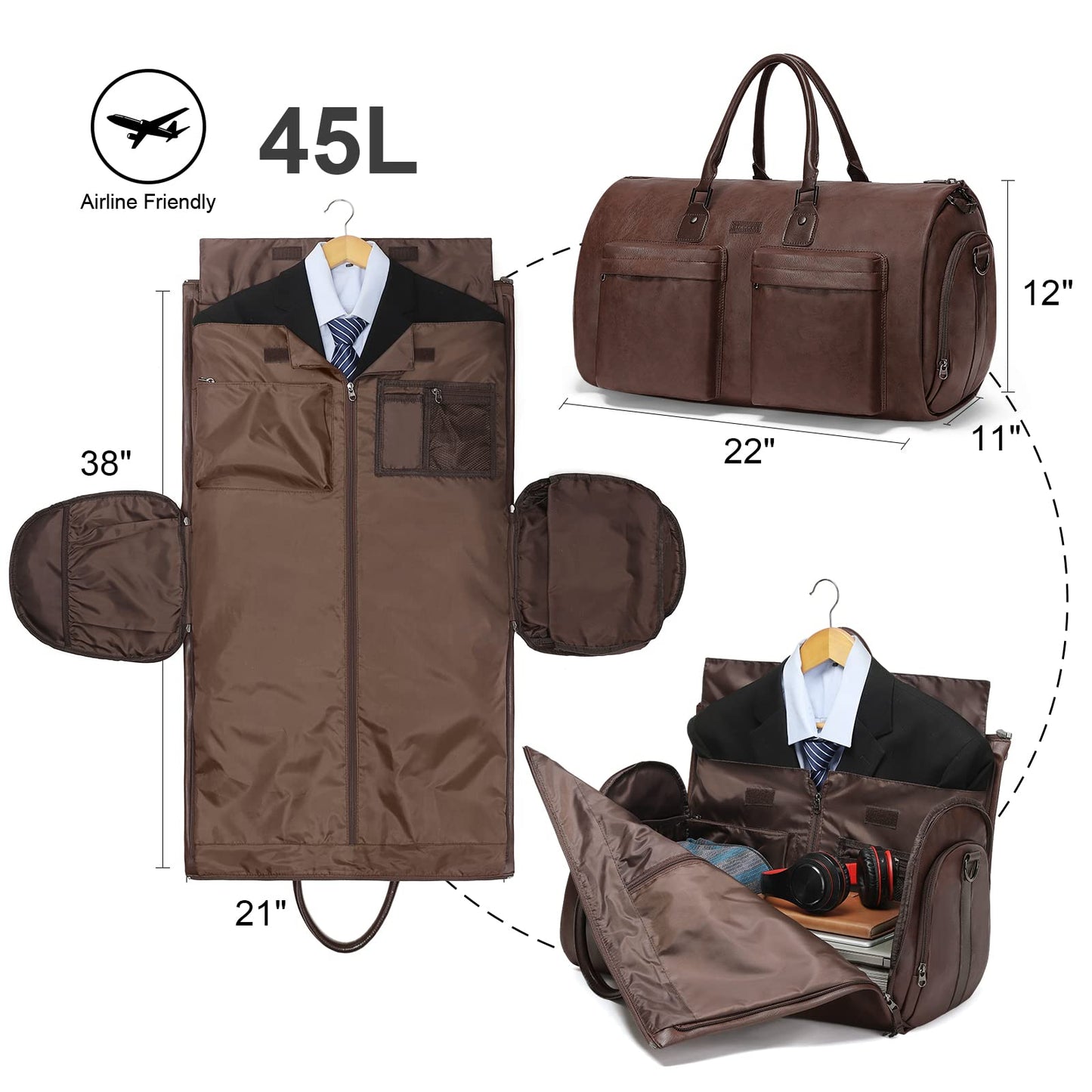 Modoker Travel Garment Bag - Versatile & Stylish