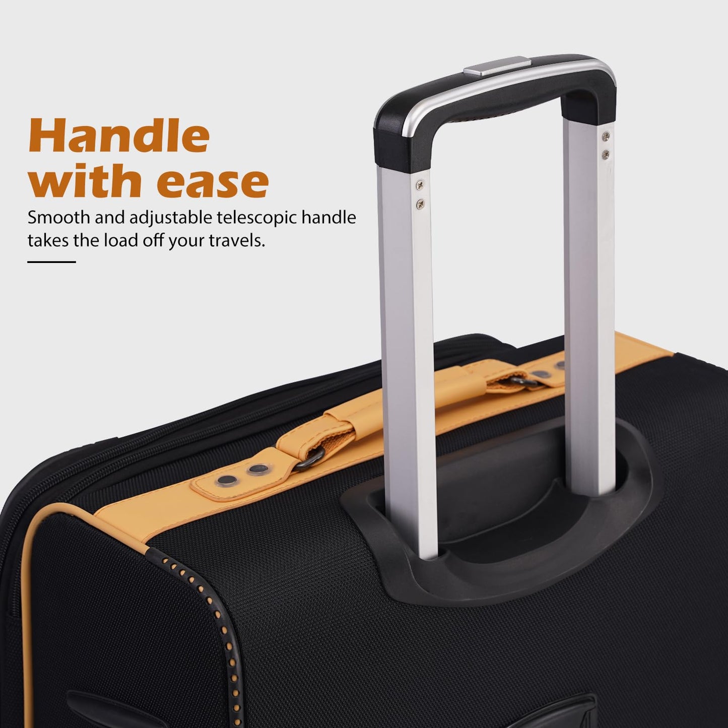 Coolife Expandable 4-Piece Spinner Luggage Set