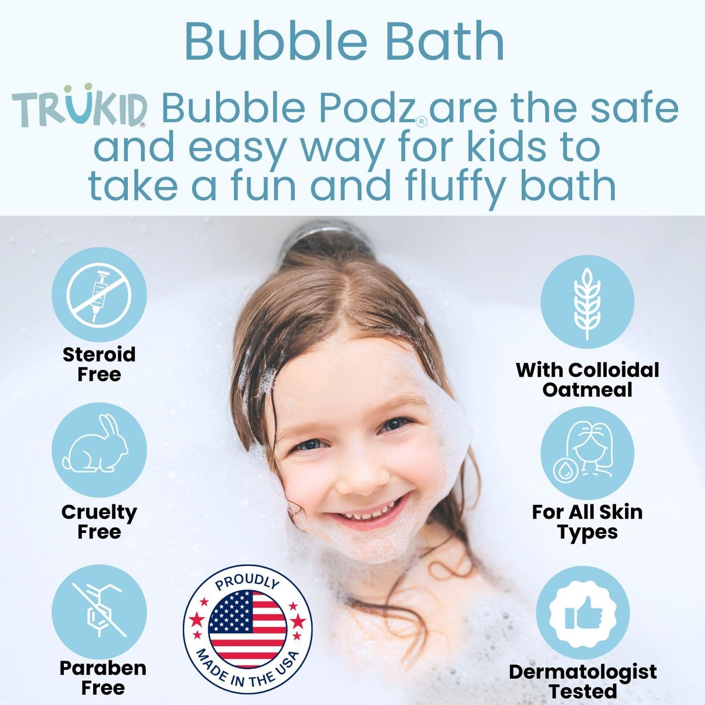 TruKid Bubble Podz: Gentle Lavender Bath Bombs