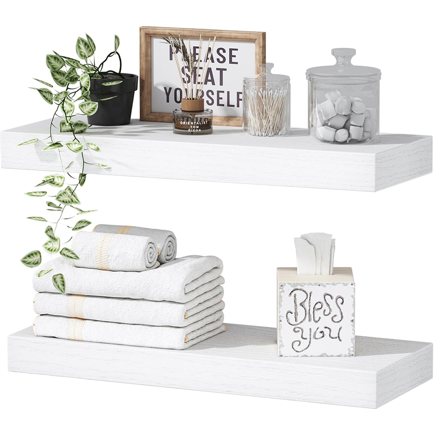 Rustic Farmhouse Shelves (008-40BN)