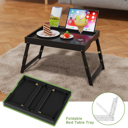 Artmeer Bamboo Foldable Bed & Laptop Tray - 2 Pack