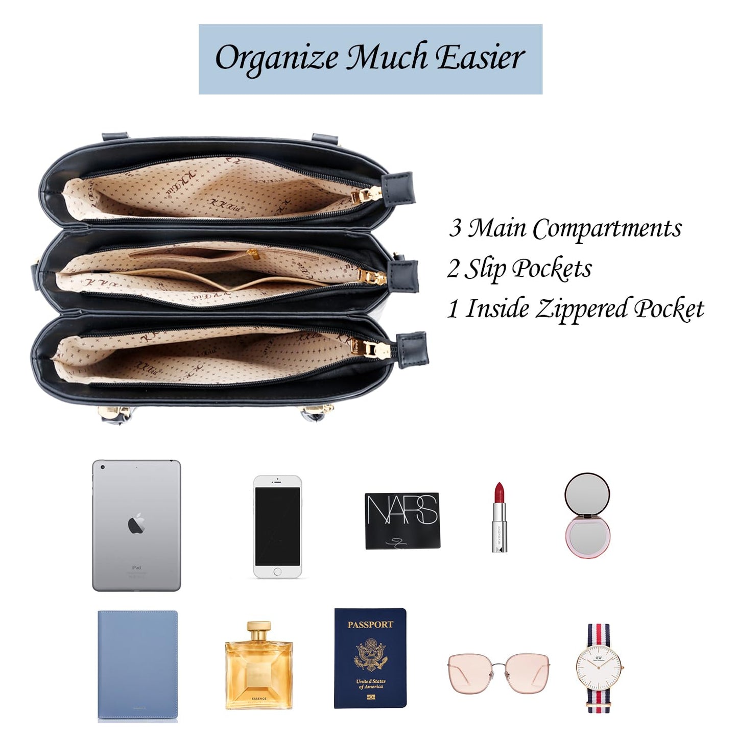 Luxe Leather Satchel & Crossbody Bags