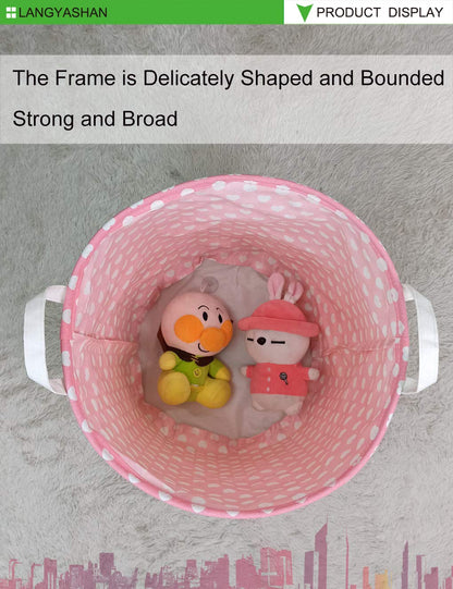 Collapsible Canvas Hamper by LANGYASHAN