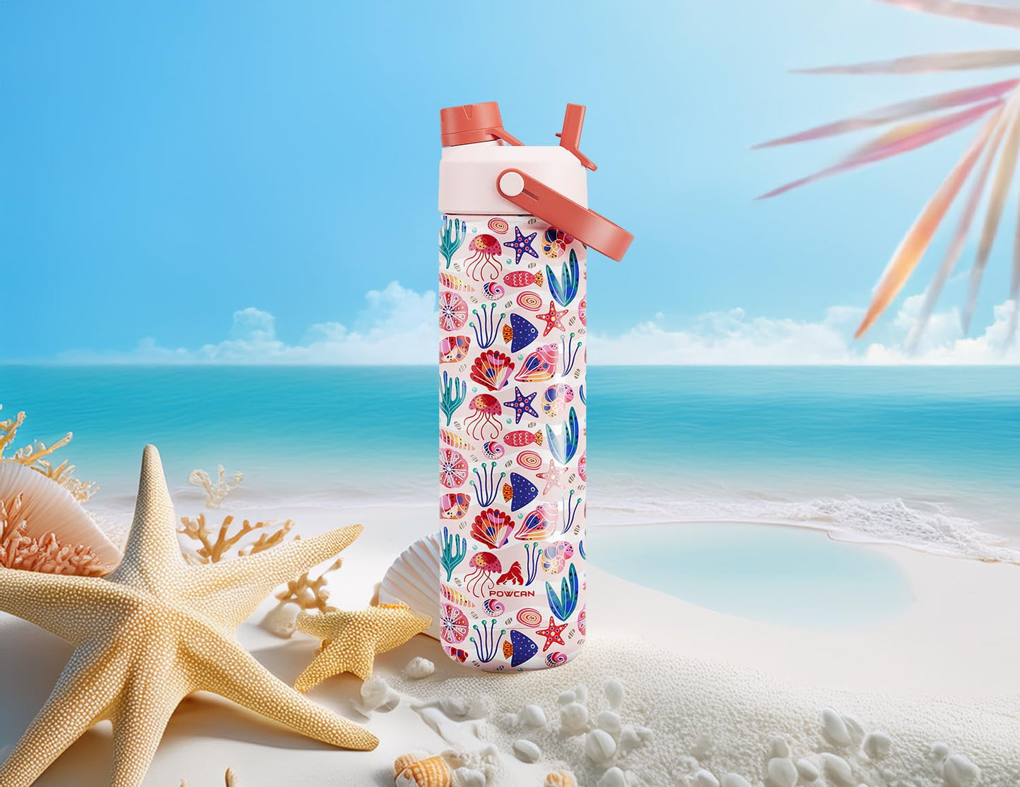 ChillKnight 26oz: Dual-Lid Leak-Proof Bottle