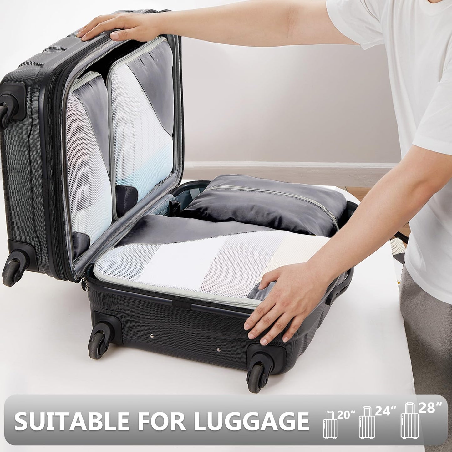 OlarHike Travel Cube Set - Cream Organizer & Gifts