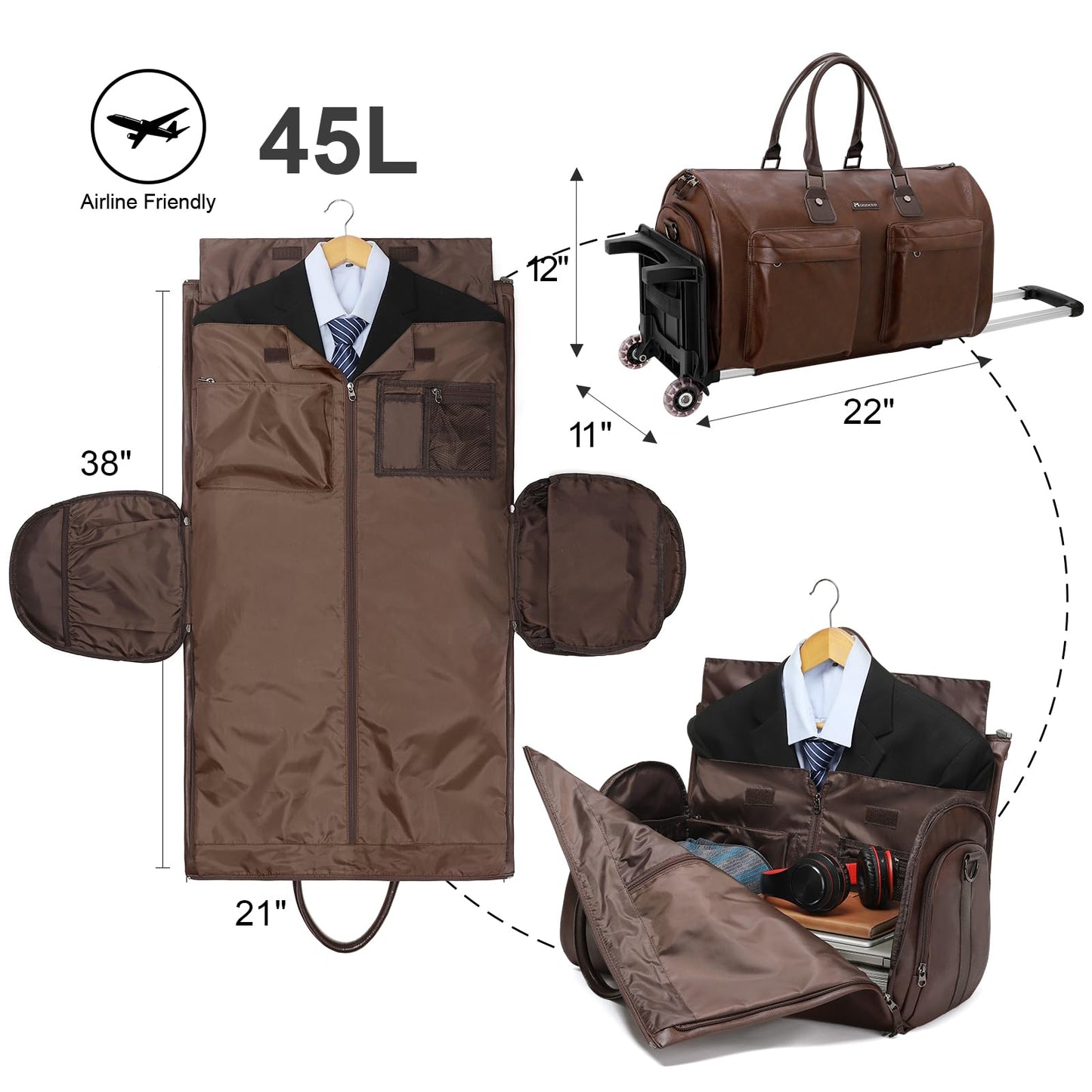 Modoker Travel Garment Bag - Versatile & Stylish