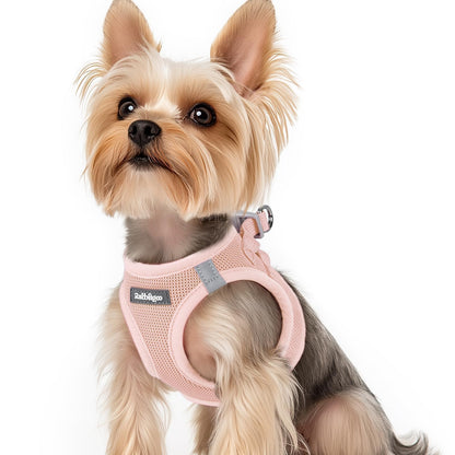BunnyStep: Reflective Mesh Harness for Small Dogs