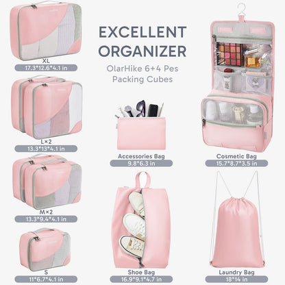 OlarHike Travel Cube Set - Cream Organizer & Gifts
