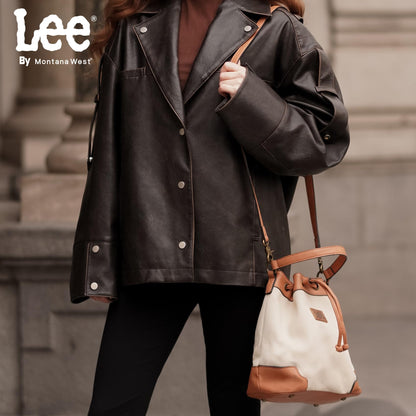 Montana West Lee Drawstring Hobo Bucket Bag