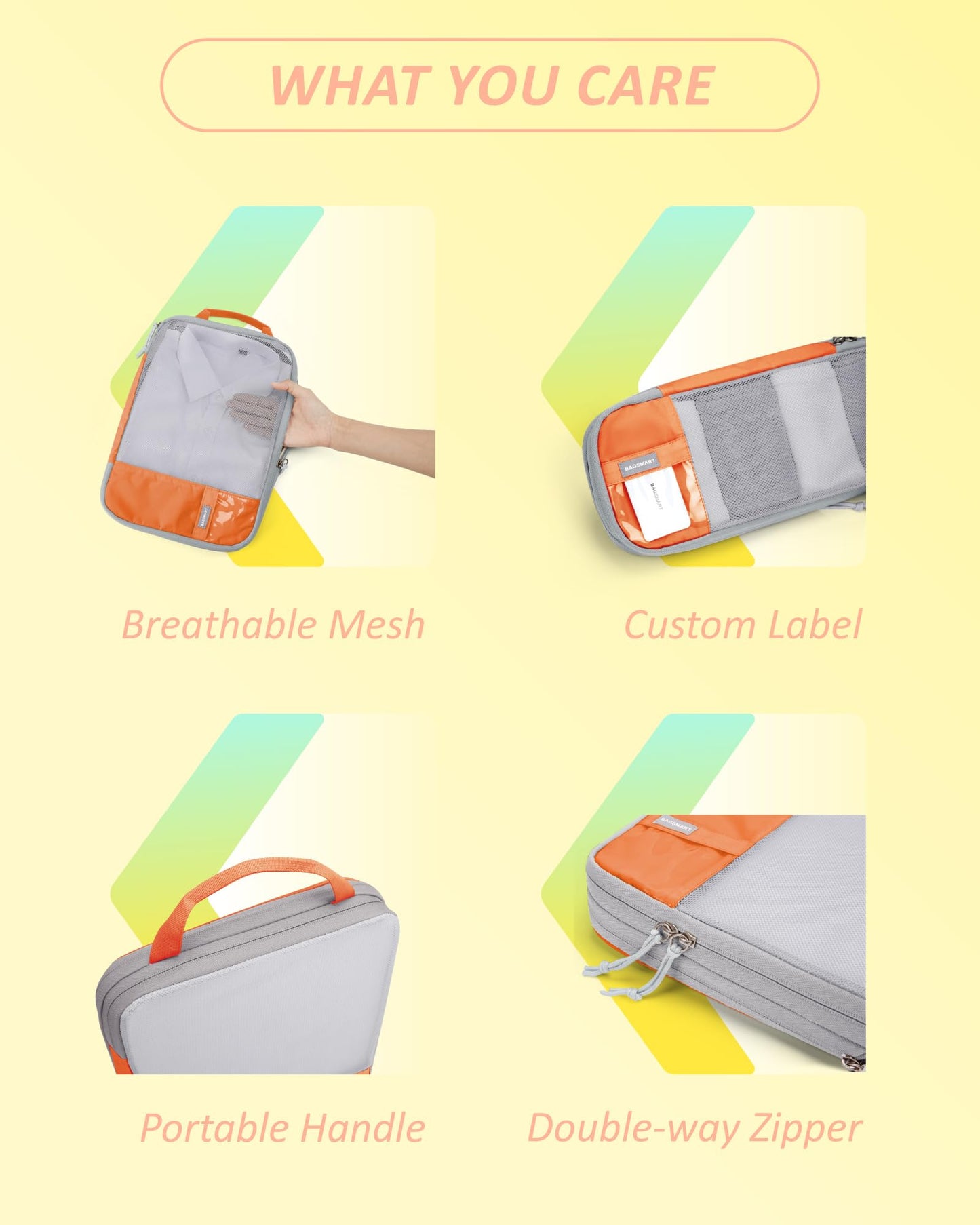 PackPro 6 Set Compression Cubes for Travel