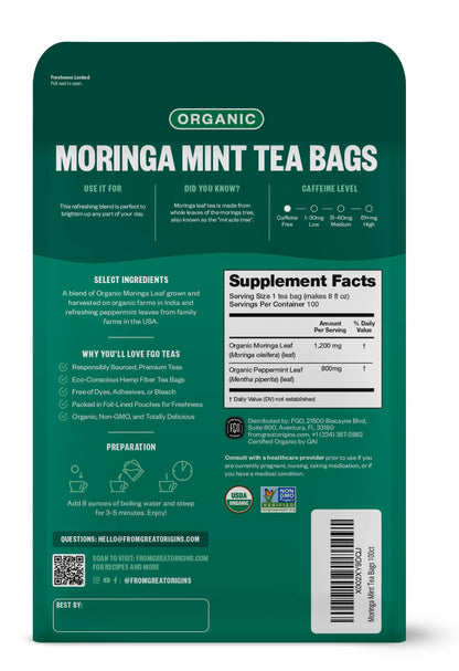ElderZen Organic Tea - Caffeine-Free Eco Bags