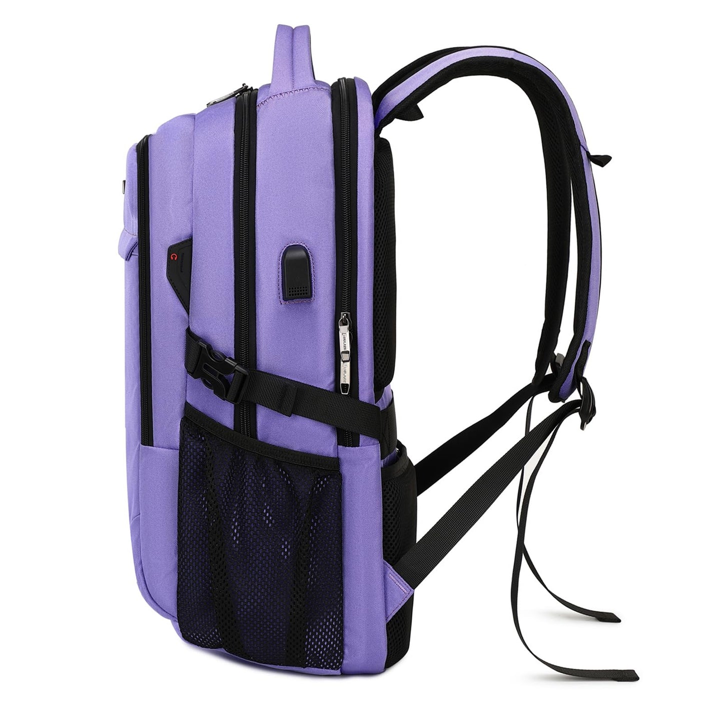 DUSLANG Travel Laptop Backpack with USB Port - Black