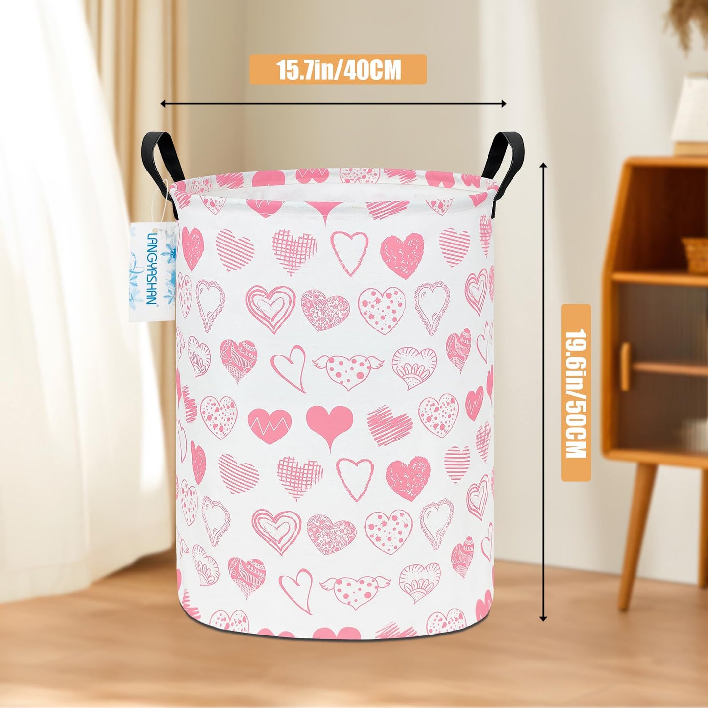 Collapsible Canvas Hamper by LANGYASHAN