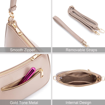 Retro Vegan Leather Shoulder Bag