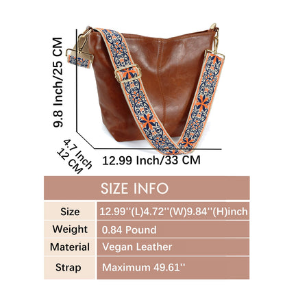 ChicHobo Vegan Leather Crossbody Bag with Strap