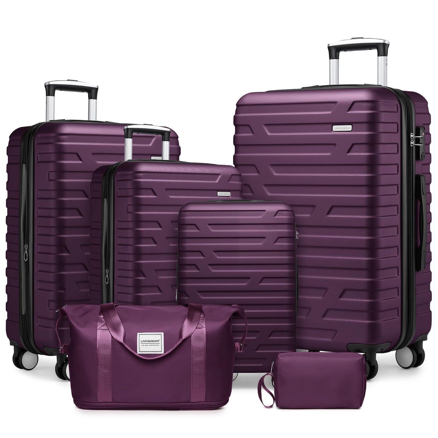 LAVENDER 6pc Hardside Spinner Luggage