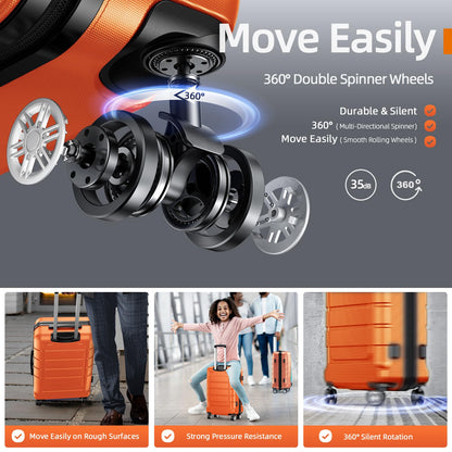 Expandable ShowKoo Suitcase - Durable & TSA Lock