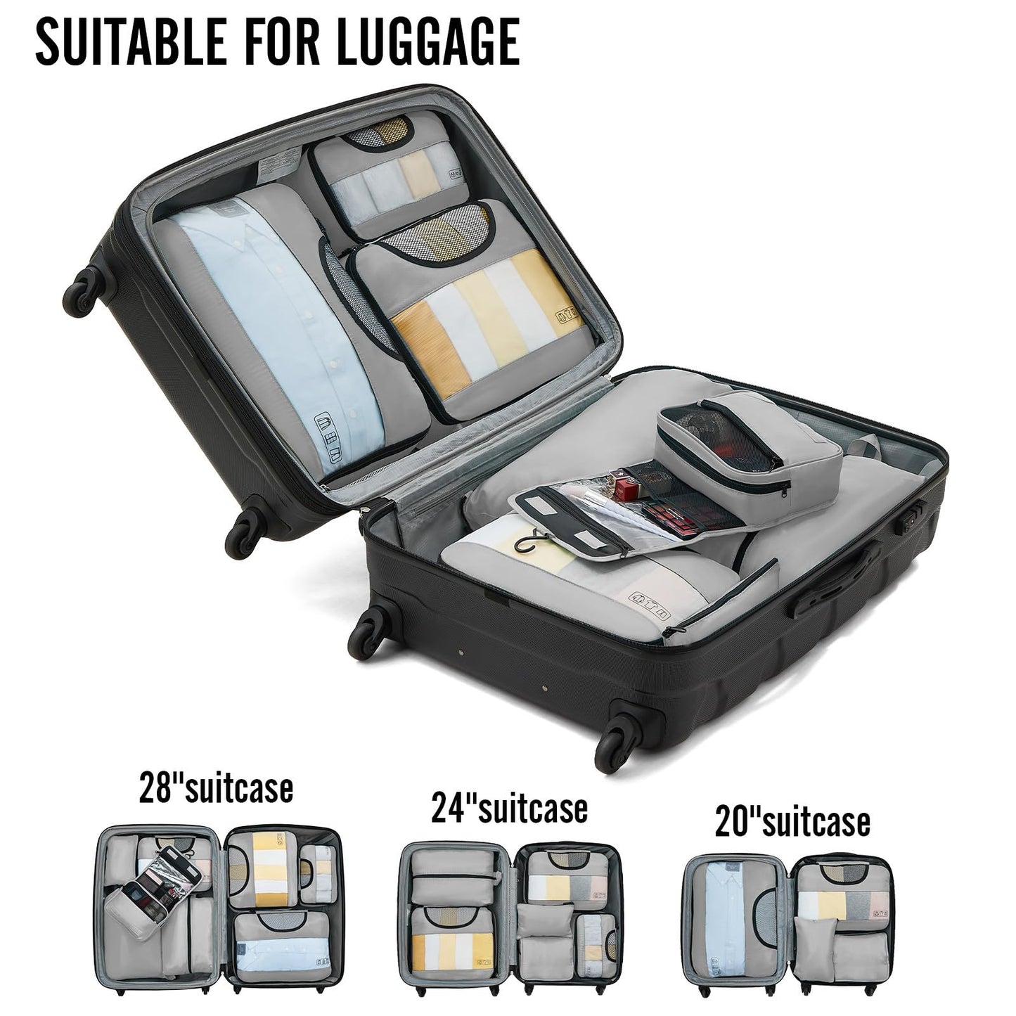 Veken Travel Cubes - 8 Piece Set