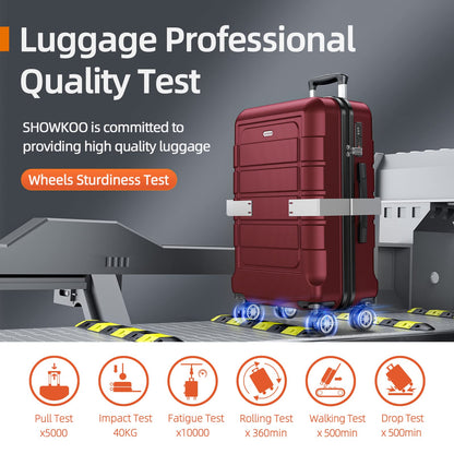 Expandable ShowKoo Suitcase - Durable & TSA Lock