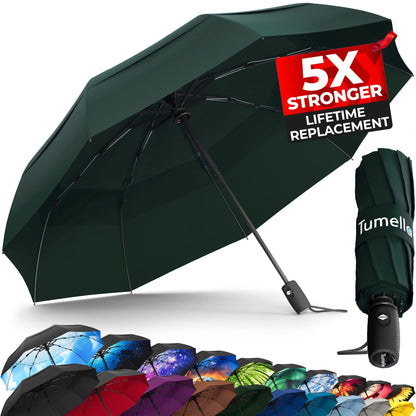 TUMELLA Elite Windproof Travel Umbrella