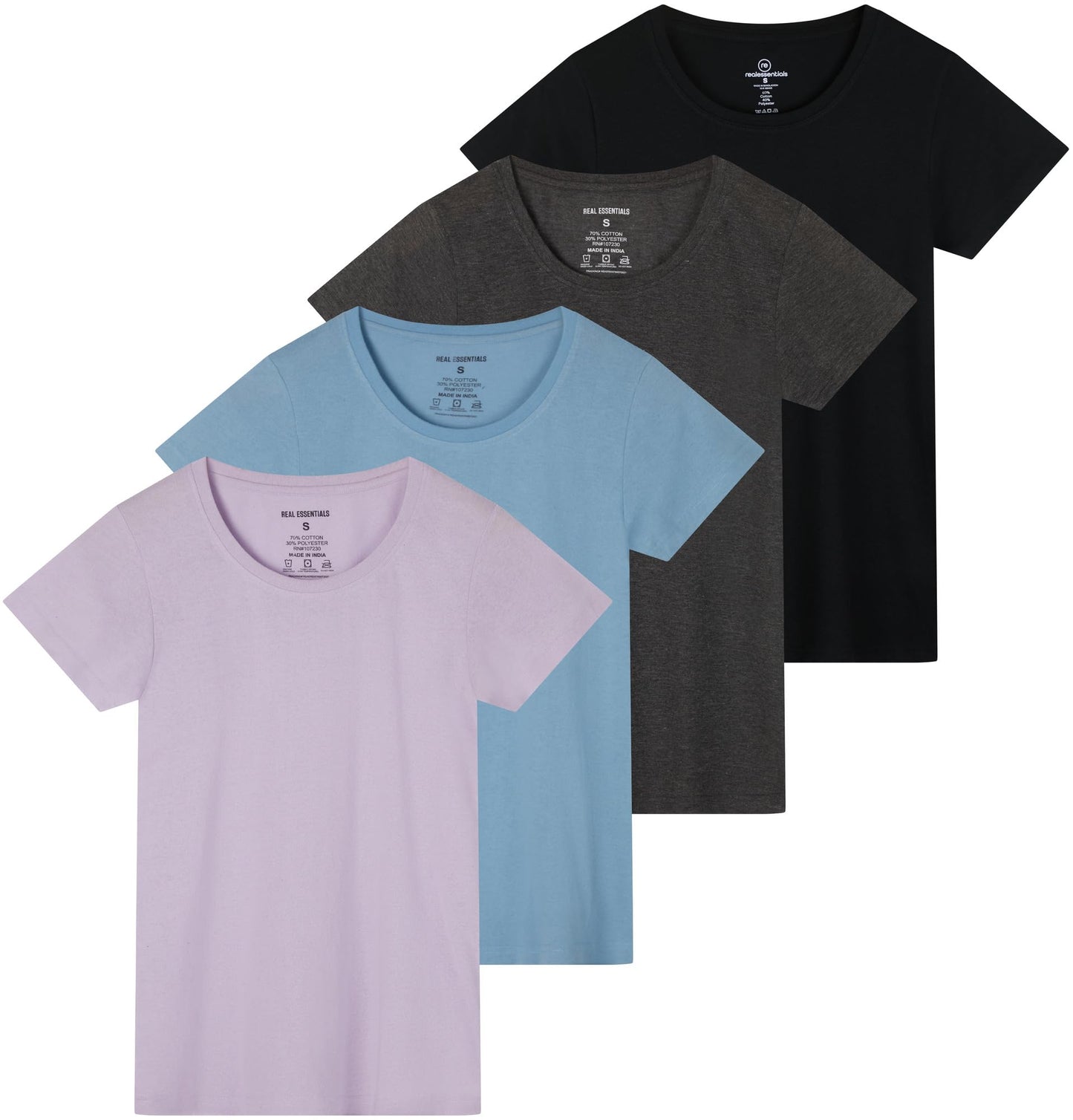 Essentials Women's Classic Crew Tee 4-Pack