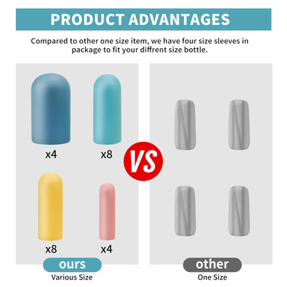 TravelGuard Silicone Bottle Covers: Leak-Proof Essentials