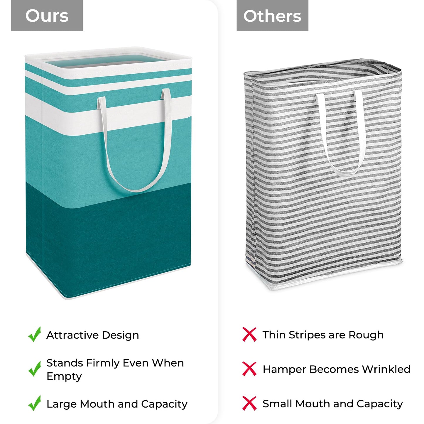 HomeHacks Duo Waterproof Laundry Baskets
