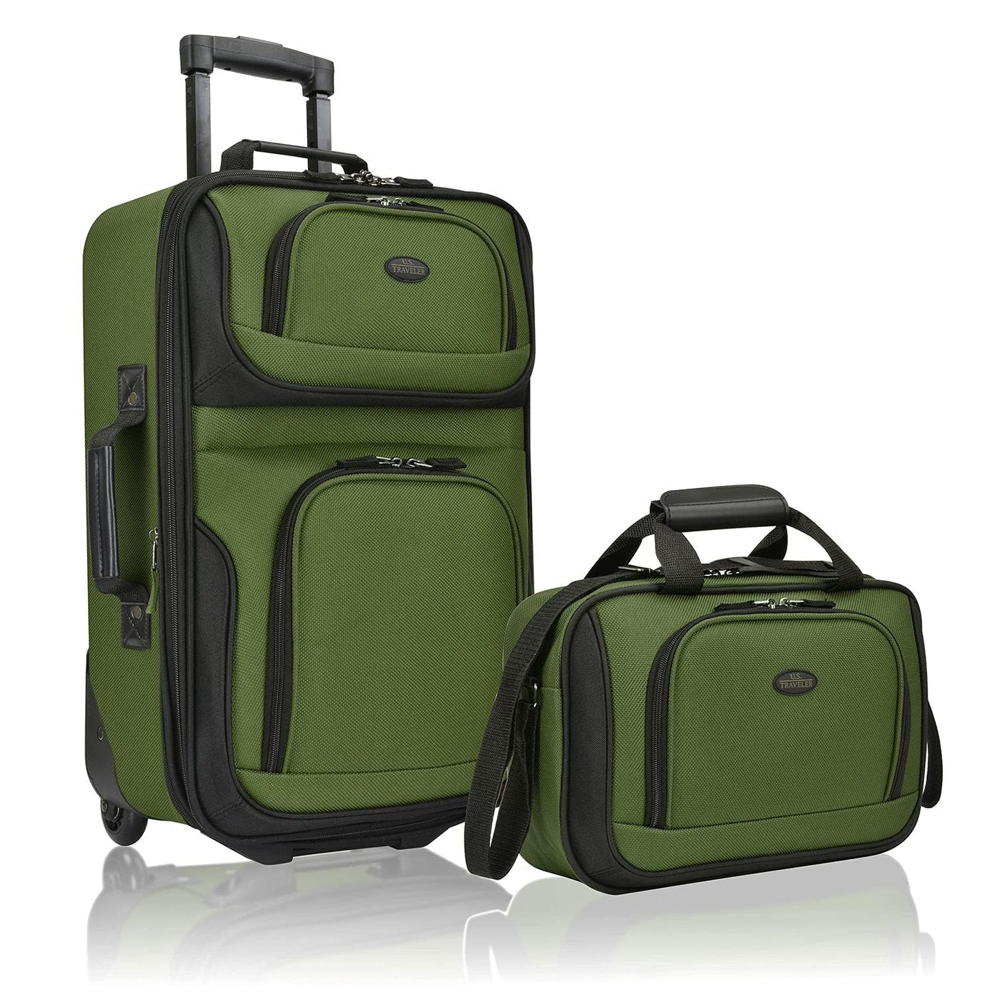 U.S. Traveler Rio Expandable Orange Carry-on