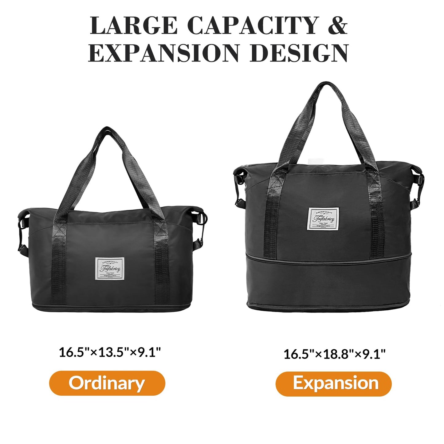 Pink Expandable Travel Duffel with Wet Pocket