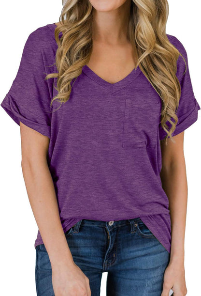 Best Casual V-neck tee for women 2025