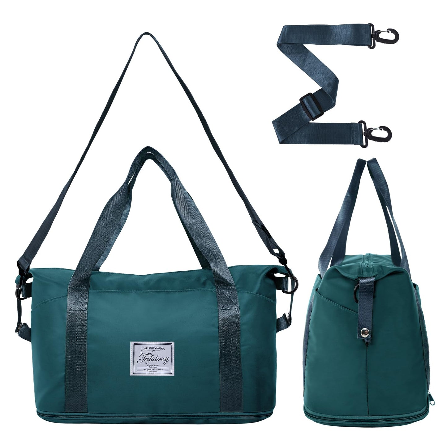 Pink Expandable Travel Duffel with Wet Pocket