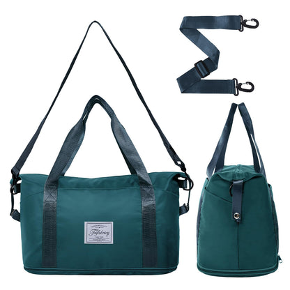 Pink Expandable Travel Duffel with Wet Pocket