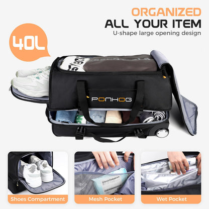 TravelWheels Duffel: Large Waterproof Wheeled Bag