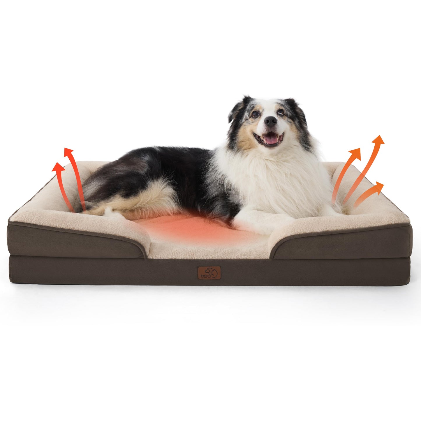 ComfyPaws Orthopedic Washable Dog Sofa - Large, Grey