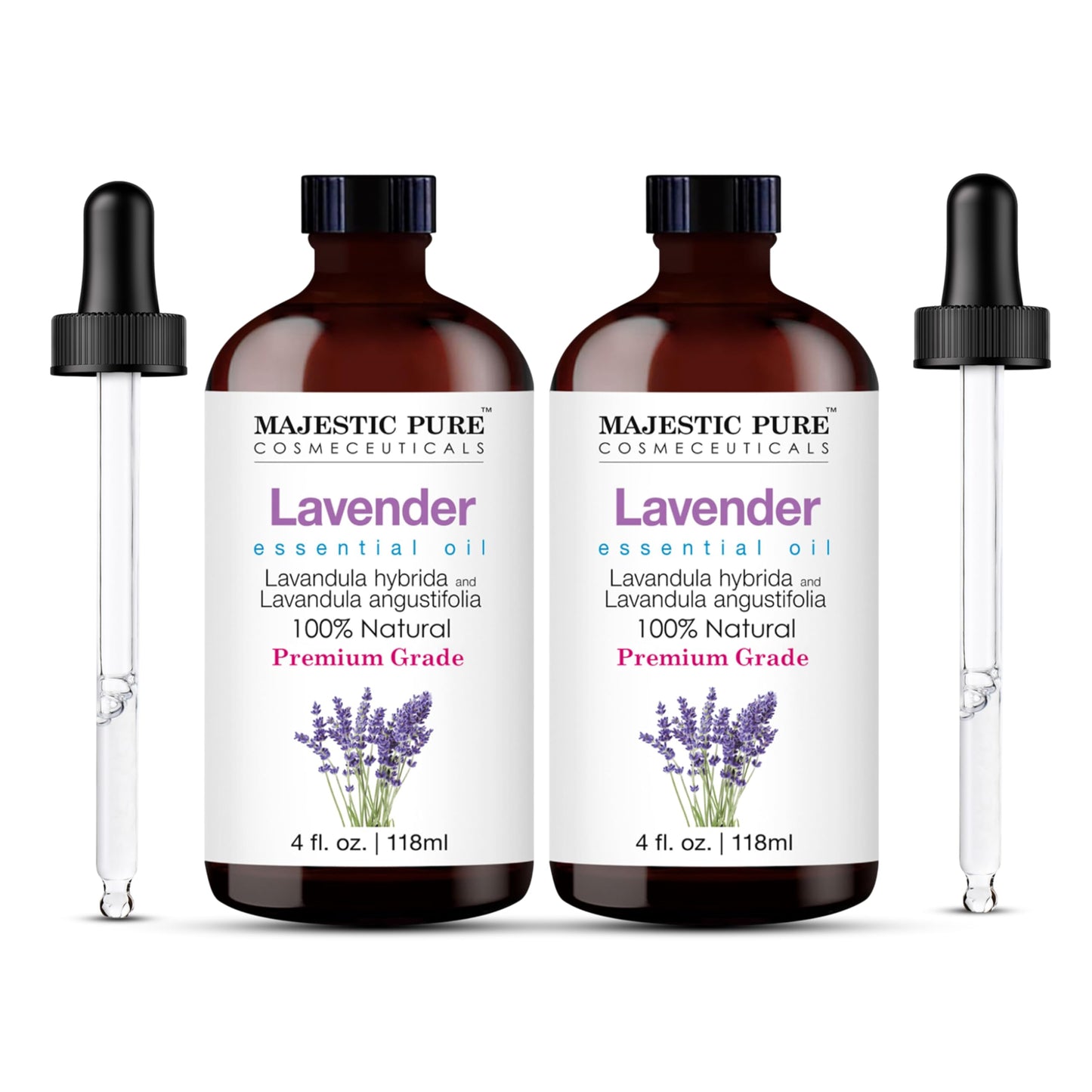 Majestic Pure Lavender Oil with Dropper 4oz