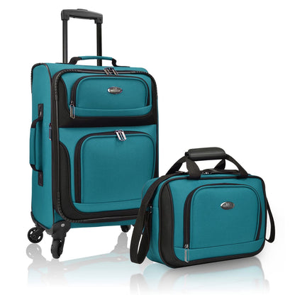 U.S. Traveler Rio Expandable Orange Carry-on