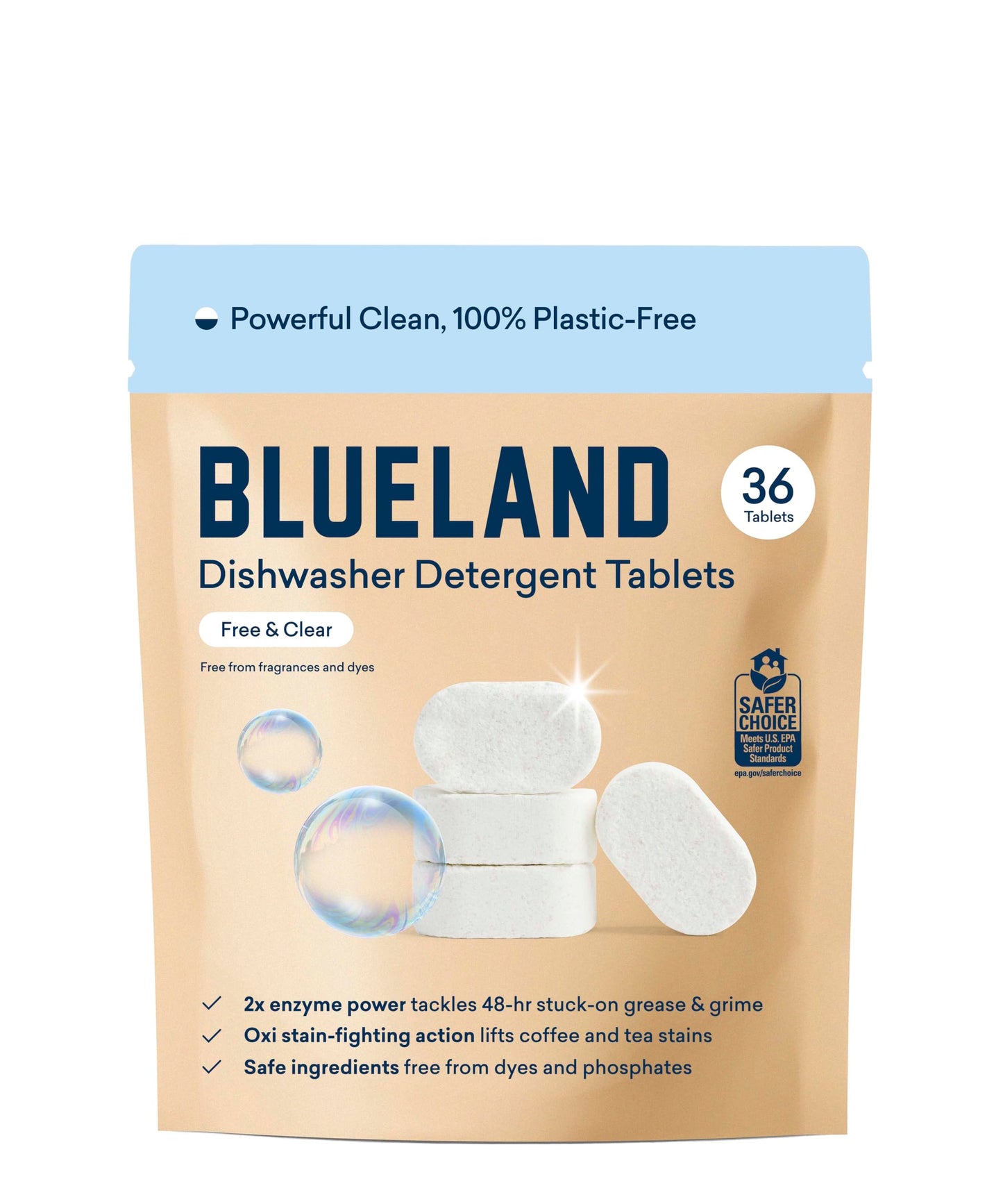 EcoClean Tabs: 60ct Plastic-Free Dishwasher Pods
