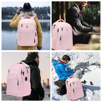 SecureSlim Laptop Backpack with USB & Water Resistance